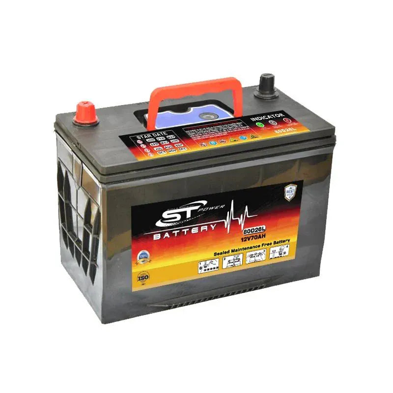 S&T Power Automotive Batteries S&T 15 Plate Power Car Battery 12V 70AH JIS - 80D26LMF