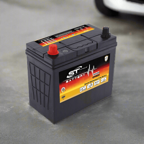 S&T Power Automotive Batteries S&T 9 Plate Power Motorcycle Battery 12V 45AH JIS - 46B24RMF