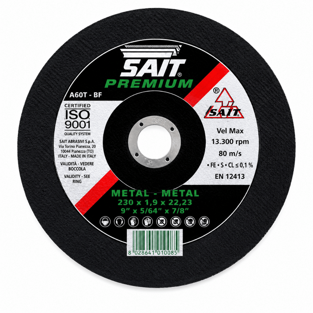 Sait Grinding & Cutting Wheels Sait 115mm A60P Inox & Metal Cutting Disc - SAITEKO-TM