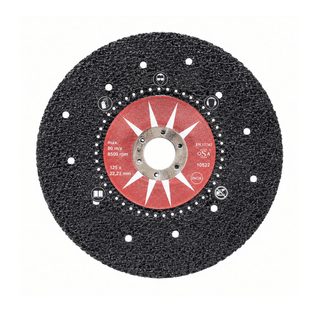 Sait Sanding Disc Sait 115mm Saitron C Semi-Rigid Silicon Carbide Abrasive Sanding Disc | C24, C36 & C60