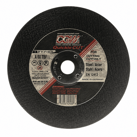 Sait Grinding & Cutting Wheels Sait 230mm A30P Metal Cutting Disc with Depressed Centre - SAITEKO-DT