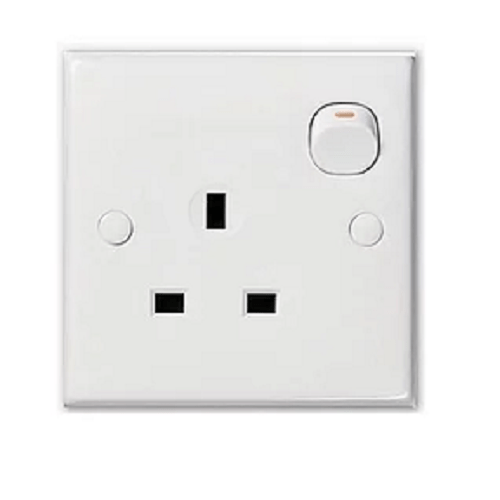 Schneider Switches & Sockets Schneider 13A Single Switched Socket - E30 Series