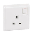 Schneider Switches & Sockets Schneider Pieno 13A Single Switched Socket