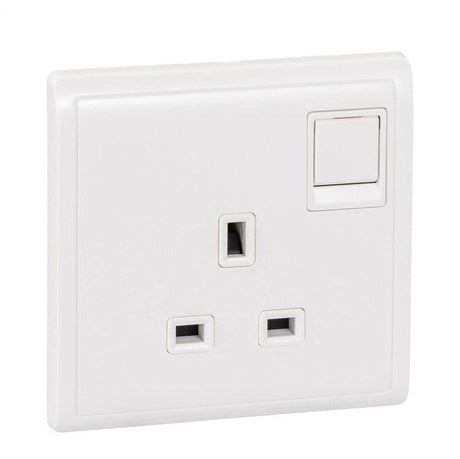 Schneider Switches & Sockets Schneider Pieno 13A Single Switched Socket