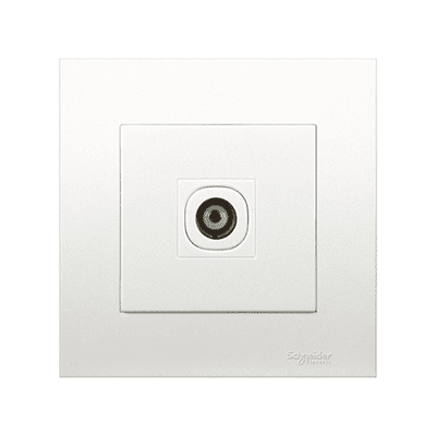 Schneider Switches & Sockets Schneider Vivace 1-Gang Coaxial TV Outlet