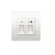 Schneider Switches & Sockets Schneider Vivace 1-Gang Telephone & Data Outlet with Shutter