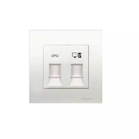 Schneider Switches & Sockets Schneider Vivace 1-Gang Telephone & Data Outlet with Shutter