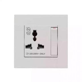 Schneider Switches & Sockets Schneider Vivace 13A 1-Gang Switched Universal Multi Socket