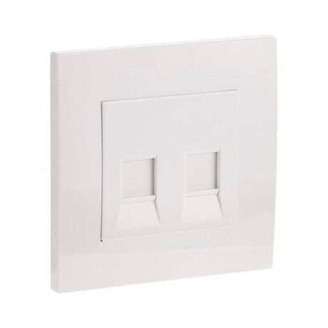 Schneider Switches & Sockets Schneider Vivace 2-Gang Data Socket Outlet