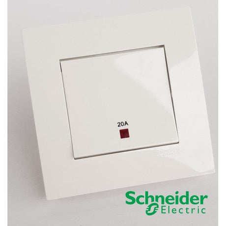 Schneider Switches & Sockets Schneider Vivace Double Pole 20A 250V 1 Gang Switch for Air Conditioner