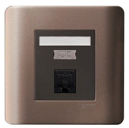 Schneider Switches & Sockets Schneider Zencelo 1-Gang Data Socket