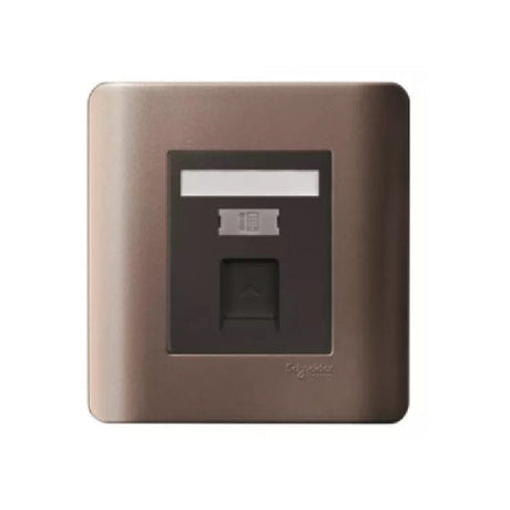 Schneider Switches & Sockets Schneider Zencelo 1 Gang Telephone Socket With Shutter