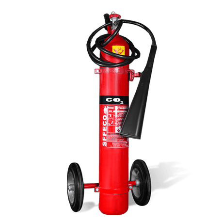 SFFECO Fire Extinguisher SFFECO CO2 Mobile Trolley Extinguisher 10kg