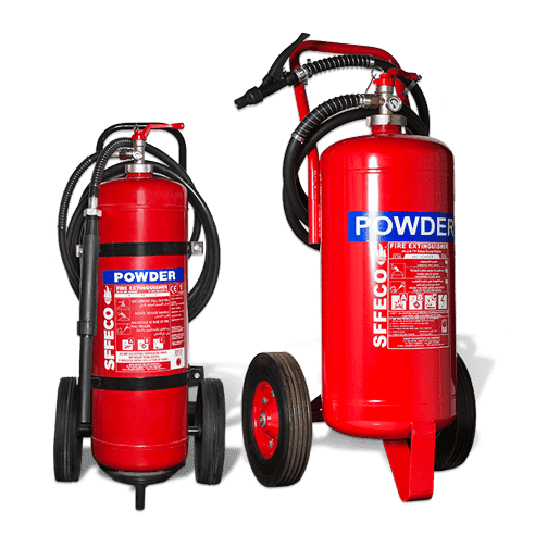 SFFECO Fire Extinguisher SFFECO Dry Powder Mobile Trolley Extinguishers