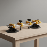 SGS Oscillating Tool Accessories SGS 120kg Adjustable Double Vacuum Suction Cup with Air-Pump System & 150mm Pads