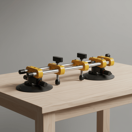 SGS Oscillating Tool Accessories SGS 120kg Adjustable Double Vacuum Suction Cup with Air-Pump System & 150mm Pads