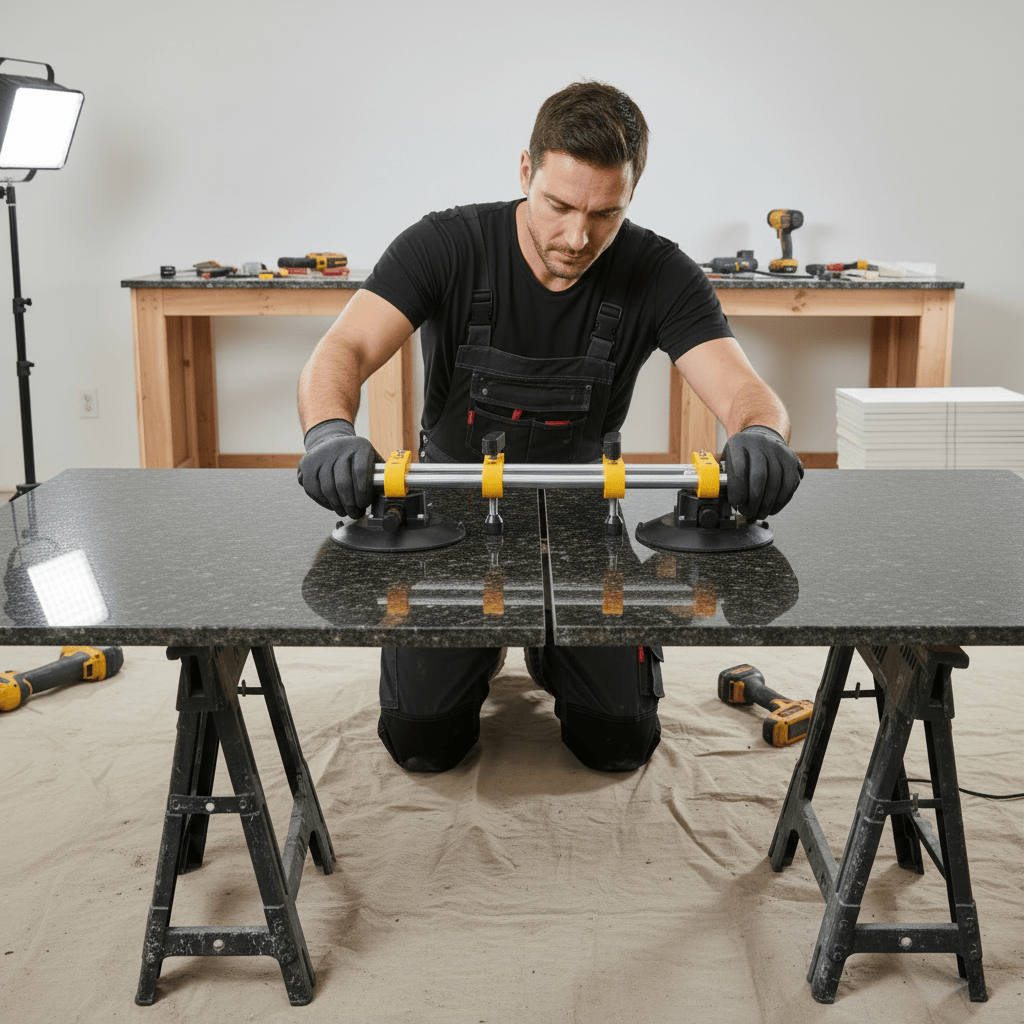 SGS Oscillating Tool Accessories SGS 120kg Adjustable Double Vacuum Suction Cup with Air-Pump System & 150mm Pads