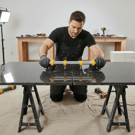 SGS Oscillating Tool Accessories SGS 120kg Adjustable Double Vacuum Suction Cup with Air-Pump System & 150mm Pads