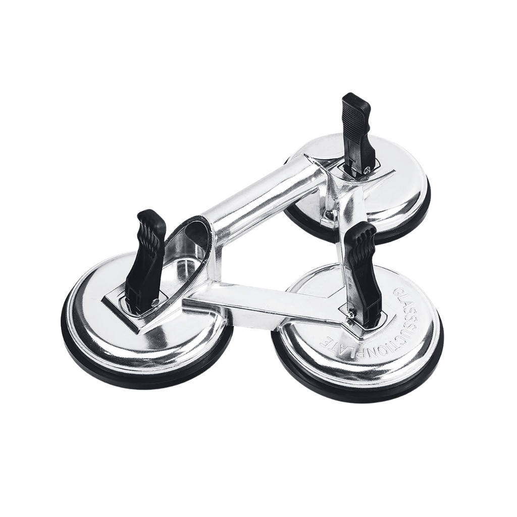 SGS Oscillating Tool Accessories SGS 155kg Professional Triple Suction Cup Lifter with Aluminium Body and 120mm Pads - SGS956