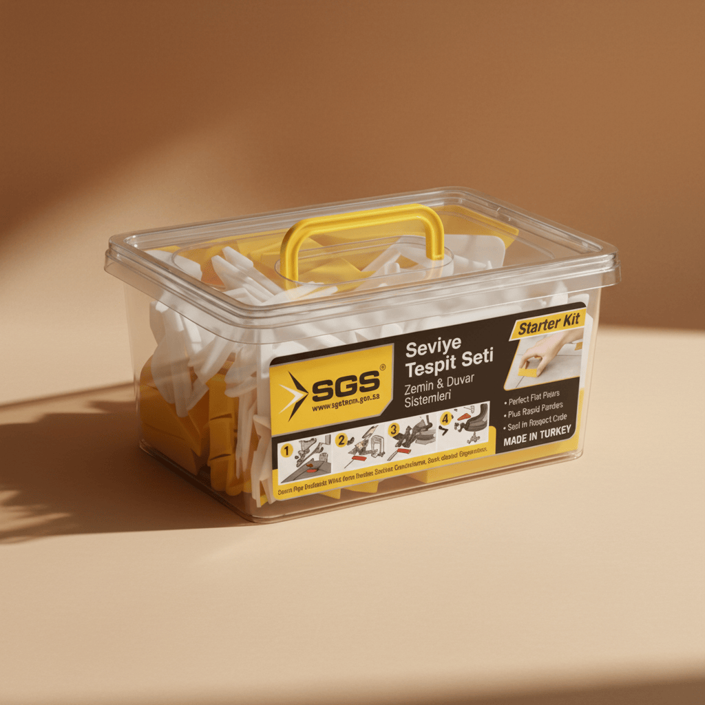 SGS Fasters Fixings & Load Securing SGS 1mm Professional Tile Combo Set with 150 Clips and 50 Reusable Wedges - SGS6311