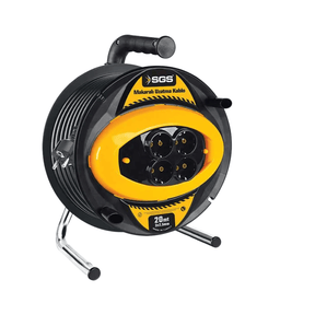 SGS Power Management & Protection SGS 20m 2-Pin Extension Cable Reel 3 × 2.5mm with 4 Sockets - SGS2133
