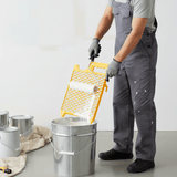 SGS Paint Tools & Equipment SGS 260 × 300mm Yellow Paint Roller Grid with Anti-Drip Mesh for Buckets and Containers - SGS379