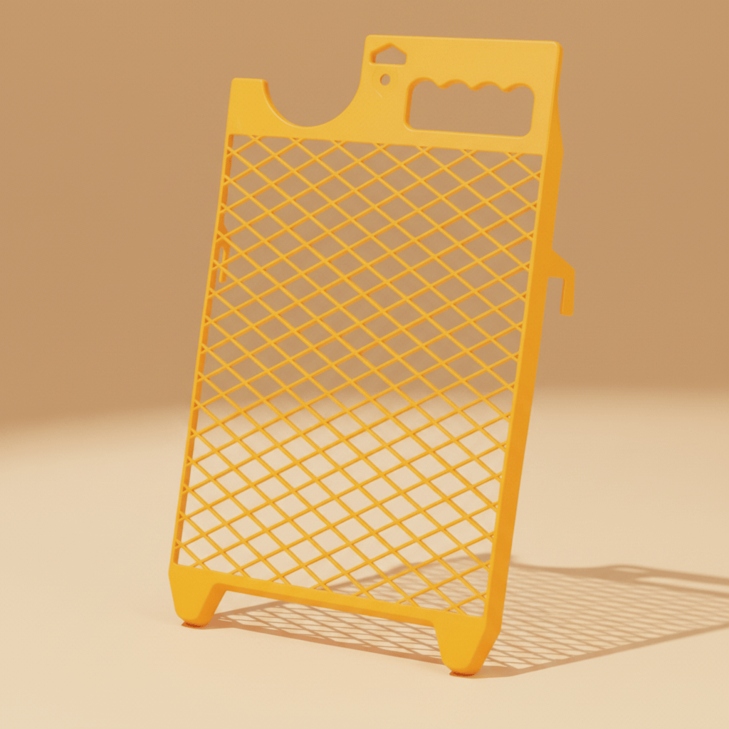 SGS Paint Tools & Equipment SGS 260 × 300mm Yellow Paint Roller Grid with Anti-Drip Mesh for Buckets and Containers - SGS379