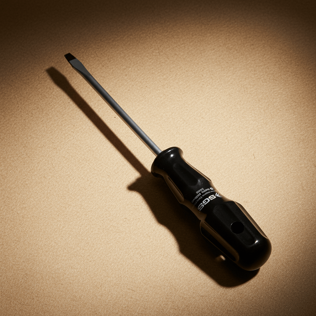 SGS Screwdrivers SGS Black Series Slotted Screwdriver with Chrome-Vanadium Steel Blade | 3mm - 8mm