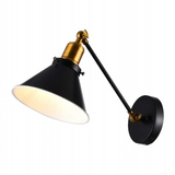 Modern Conical Shaped 40W Black Corner Wall Light - MB66783-1