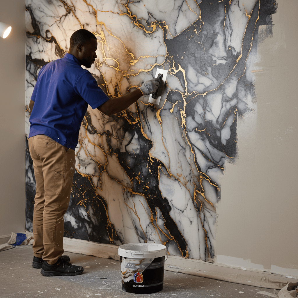 Silkcoat Decorative Effect Paints Silkcoat Marmarito Marble-Effect Decorative Interior Paint | 4KG & 10KG