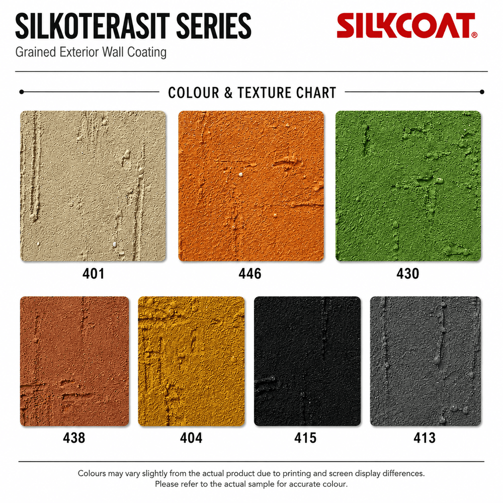 Silkcoat Decorative Exterior Coatings Silkcoat Silkoterasit Grained (Graffiato) Decorative Interior & Exterior Paint 25KG