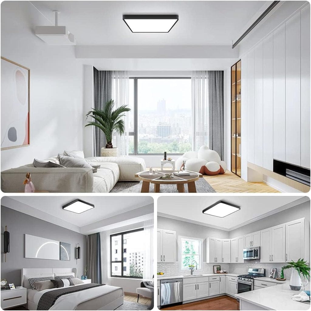 SM BuildPro Ceiling Lights Modern LED Rectangular Ceiling Light With Remote Control - 80W