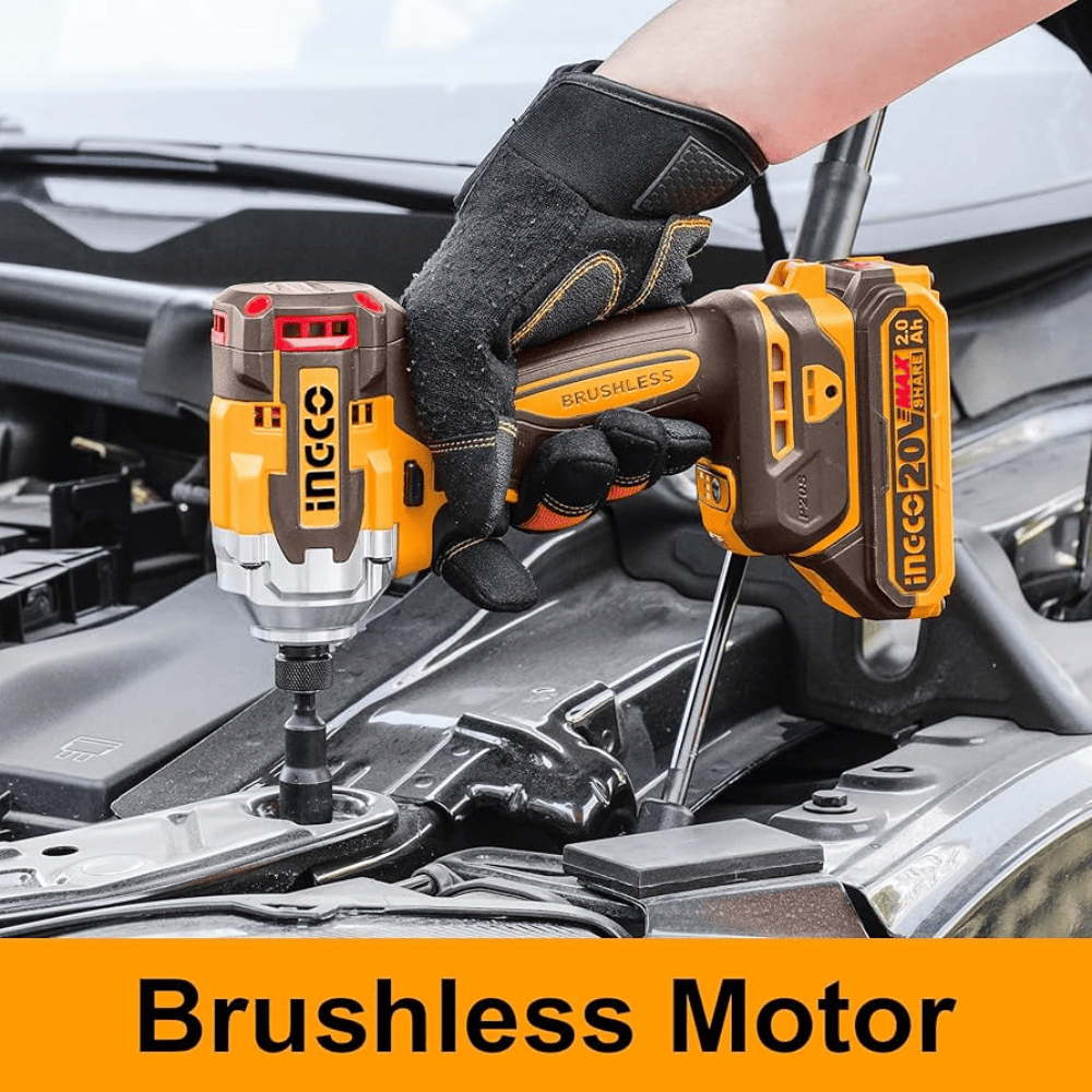 SM Bundles - Tools Tools Ingco Cordless 20V Impact Drill 76Nm + Impact Driver 285Nm + Blower + 2 Batteries - COSLI250182