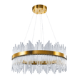 SM Electrical Ceiling Lights Modern Crystal Chandelier, Round Crystal Gold LED Hanging Ceiling Light - ESC-SJD-A-800