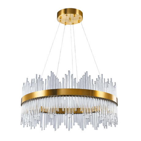 SM Electrical Ceiling Lights Modern Crystal Chandelier, Round Crystal Gold LED Hanging Ceiling Light - ESC-SJD-A-800