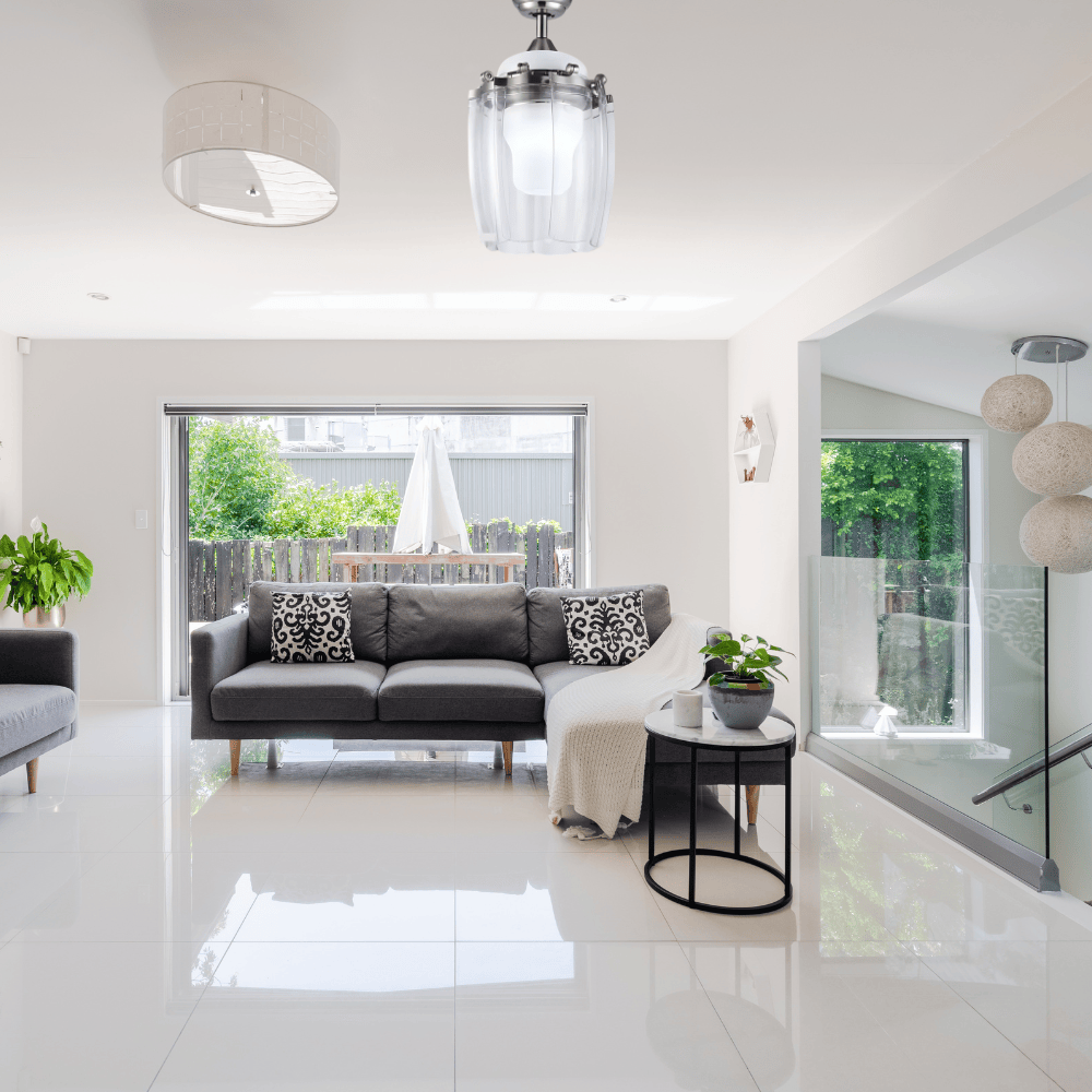 SM Electrical Ceiling Lights Modern Silver Chandelier Fan With Bldc Motor Reverse Air Flow Summer - ESC-400T