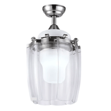 SM Electrical Ceiling Lights Modern Silver Chandelier Fan With Bldc Motor Reverse Air Flow Summer - ESC-400T