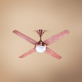 SM Electrical Ceiling Lights Modern Trigger Glow Electroplated Ceiling Fan with Decorative Underlight - ESC-KC-422R