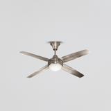 SM Electrical Ceiling Lights Modern Trigger Glow Electroplated Ceiling Fan with Decorative Underlight - ESC-KC-422S