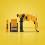 SM Essential Bundles Specialty Safety Equipment Ingco Heavy Duty Rotary Hammer & Bits Bundle
