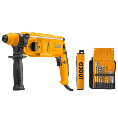 SM Essential Bundles Specialty Safety Equipment Ingco Heavy Duty Rotary Hammer & Bits Bundle