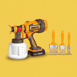 SM Essential Bundles Specialty Hand Tools Ingco Paint Brush & Cordless Spray Gun Combo