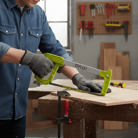 SM Essential Bundles Specialty Safety Equipment Rapid Repair & Assembly Kit - Ingco Steel Measuring Tape 8m x 25mm +Dyllu 12" Hacksaw Frame + Ingco 13 Piece Ratchet Screwdriver