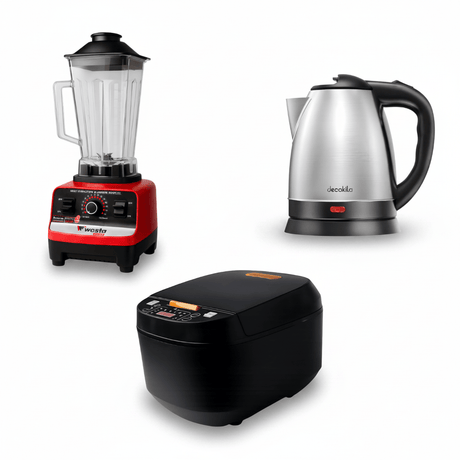 SM Essential Bundles Kitchen Tools & Accessories Simply Better Kitchen for Her - Blender + Electric Kettle + Rice Cooker 🎁