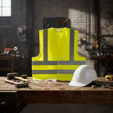 SM Essential Bundles Specialty Safety Equipment Site Safety Starter Kit - Dyllu Reflection Vest, Safety Goggles & Safety Helmet