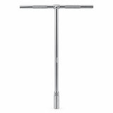 JcTop T-handle socket wrench with long shaft and knurled cross-handle on a white background.