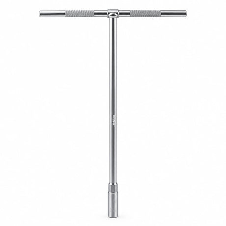 JcTop T-handle socket wrench with long shaft and knurled cross-handle on a white background.
