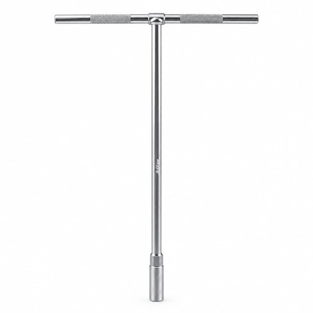 JcTop T-handle socket wrench with long shaft and knurled cross-handle on a white background.