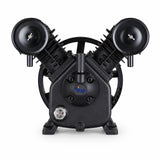 Mirage MY2105VWT 10HP twin-head cast-iron air-compressor replacement pump on a white background