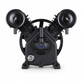 Mirage MY2105VWT 10HP twin-head cast-iron air-compressor replacement pump on a white background